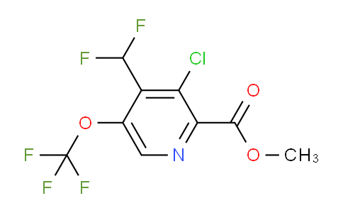 Methyl 3-chloro-4-(difluoromethyl)-5-(trifluoromethoxy)pyridine-2-carboxylate
