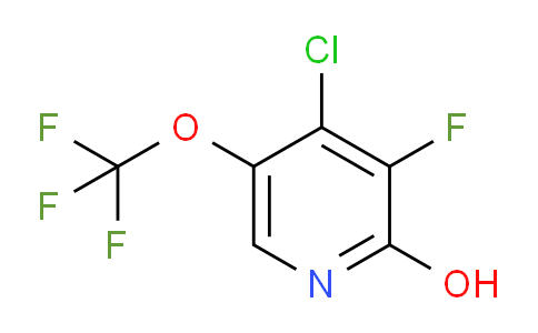 4-Chloro-3-fluoro-2-hydroxy-5-(trifluoromethoxy)pyridine