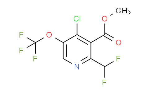 Methyl 4-chloro-2-(difluoromethyl)-5-(trifluoromethoxy)pyridine-3-carboxylate