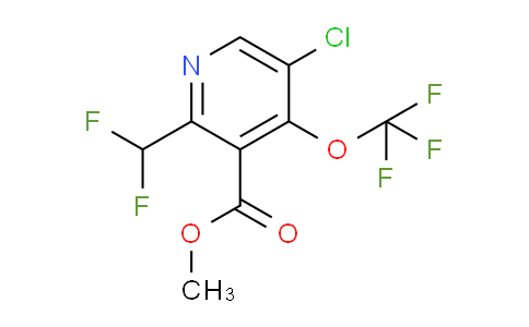 Methyl 5-chloro-2-(difluoromethyl)-4-(trifluoromethoxy)pyridine-3-carboxylate