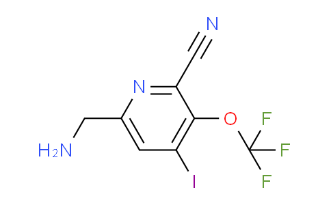 6-(Aminomethyl)-2-cyano-4-iodo-3-(trifluoromethoxy)pyridine