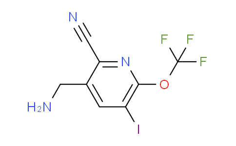3-(Aminomethyl)-2-cyano-5-iodo-6-(trifluoromethoxy)pyridine