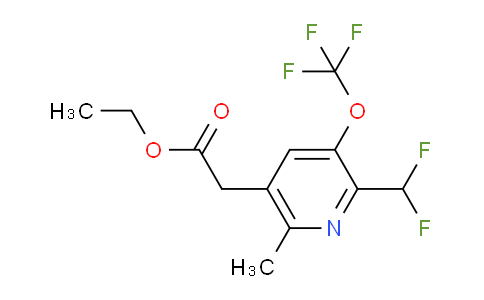 AM17977 | 1361775-34-9 | Ethyl 2-(difluoromethyl)-6-methyl-3-(trifluoromethoxy)pyridine-5-acetate