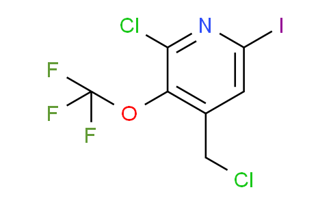 2-Chloro-4-(chloromethyl)-6-iodo-3-(trifluoromethoxy)pyridine