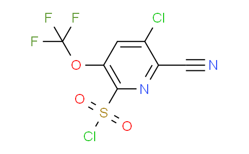 3-Chloro-2-cyano-5-(trifluoromethoxy)pyridine-6-sulfonyl chloride