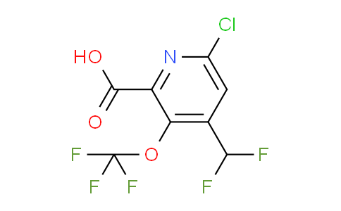 6-Chloro-4-(difluoromethyl)-3-(trifluoromethoxy)pyridine-2-carboxylic acid