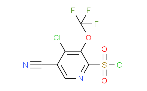 4-Chloro-5-cyano-3-(trifluoromethoxy)pyridine-2-sulfonyl chloride