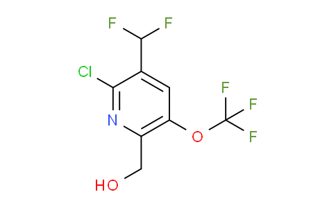 2-Chloro-3-(difluoromethyl)-5-(trifluoromethoxy)pyridine-6-methanol