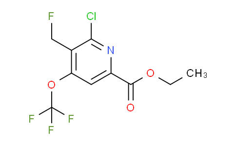 Ethyl 2-chloro-3-(fluoromethyl)-4-(trifluoromethoxy)pyridine-6-carboxylate