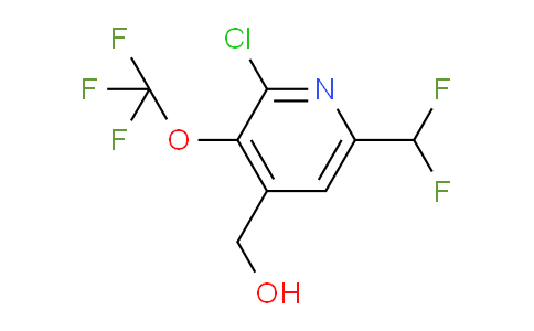 2-Chloro-6-(difluoromethyl)-3-(trifluoromethoxy)pyridine-4-methanol