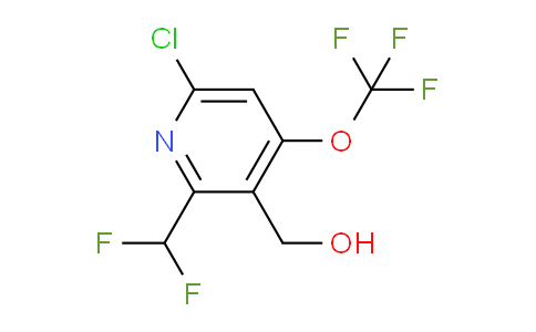 6-Chloro-2-(difluoromethyl)-4-(trifluoromethoxy)pyridine-3-methanol