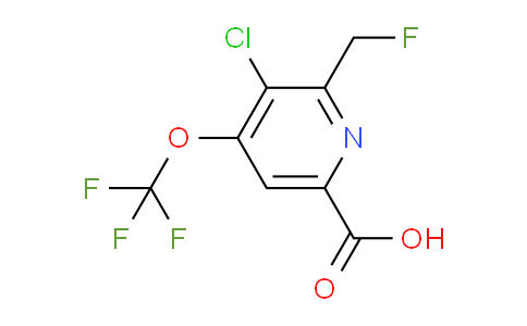 AM179870 | 1804624-48-3 | 3-Chloro-2-(fluoromethyl)-4-(trifluoromethoxy)pyridine-6-carboxylic acid