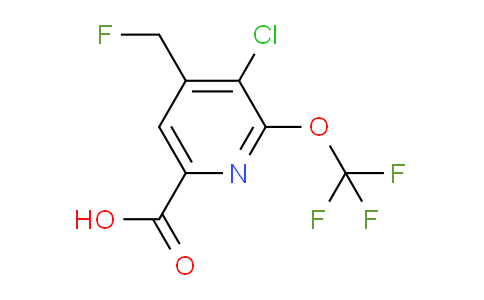 3-Chloro-4-(fluoromethyl)-2-(trifluoromethoxy)pyridine-6-carboxylic acid