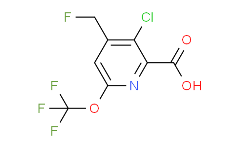 3-Chloro-4-(fluoromethyl)-6-(trifluoromethoxy)pyridine-2-carboxylic acid