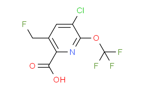 3-Chloro-5-(fluoromethyl)-2-(trifluoromethoxy)pyridine-6-carboxylic acid