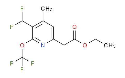 AM17989 | 1361874-04-5 | Ethyl 3-(difluoromethyl)-4-methyl-2-(trifluoromethoxy)pyridine-6-acetate