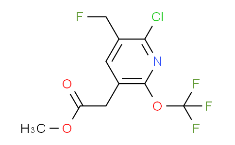 Methyl 2-chloro-3-(fluoromethyl)-6-(trifluoromethoxy)pyridine-5-acetate