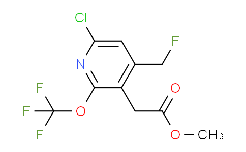 Methyl 6-chloro-4-(fluoromethyl)-2-(trifluoromethoxy)pyridine-3-acetate