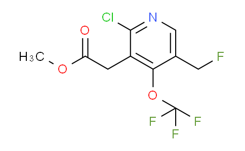 Methyl 2-chloro-5-(fluoromethyl)-4-(trifluoromethoxy)pyridine-3-acetate