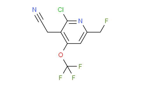 2-Chloro-6-(fluoromethyl)-4-(trifluoromethoxy)pyridine-3-acetonitrile