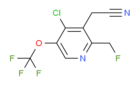 4-Chloro-2-(fluoromethyl)-5-(trifluoromethoxy)pyridine-3-acetonitrile