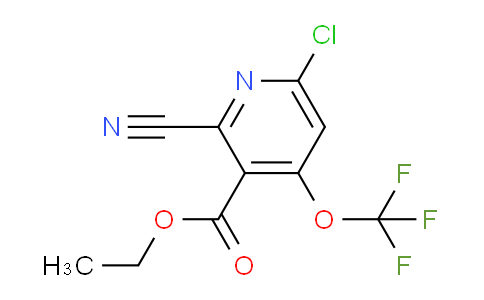 Ethyl 6-chloro-2-cyano-4-(trifluoromethoxy)pyridine-3-carboxylate