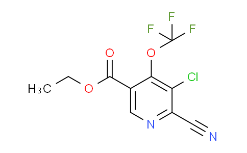 Ethyl 3-chloro-2-cyano-4-(trifluoromethoxy)pyridine-5-carboxylate