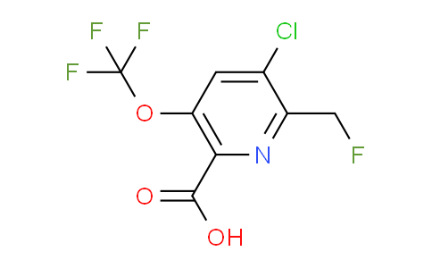 AM180008 | 1804799-41-4 | 3-Chloro-2-(fluoromethyl)-5-(trifluoromethoxy)pyridine-6-carboxylic acid