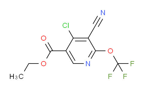 Ethyl 4-chloro-3-cyano-2-(trifluoromethoxy)pyridine-5-carboxylate