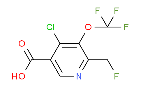4-Chloro-2-(fluoromethyl)-3-(trifluoromethoxy)pyridine-5-carboxylic acid