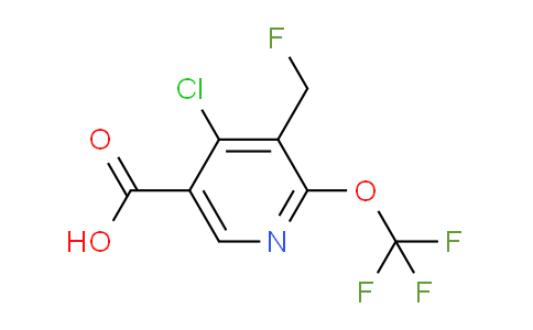 4-Chloro-3-(fluoromethyl)-2-(trifluoromethoxy)pyridine-5-carboxylic acid