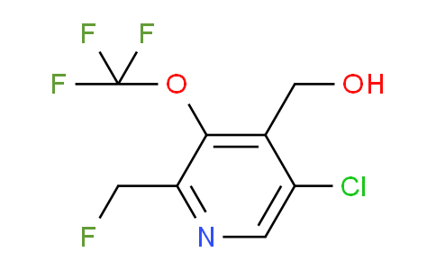 5-Chloro-2-(fluoromethyl)-3-(trifluoromethoxy)pyridine-4-methanol