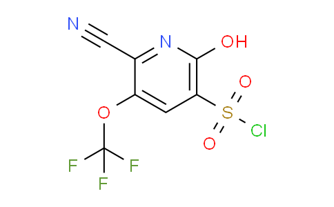 2-Cyano-6-hydroxy-3-(trifluoromethoxy)pyridine-5-sulfonyl chloride