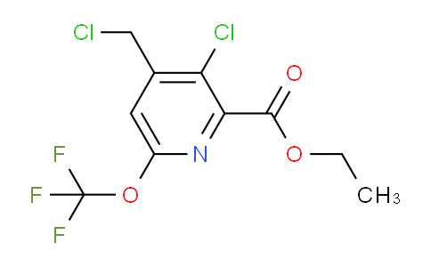 Ethyl 3-chloro-4-(chloromethyl)-6-(trifluoromethoxy)pyridine-2-carboxylate