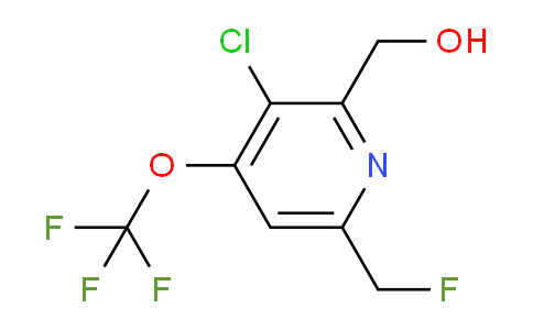 3-Chloro-6-(fluoromethyl)-4-(trifluoromethoxy)pyridine-2-methanol