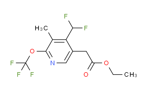 AM18006 | 1361716-78-0 | Ethyl 4-(difluoromethyl)-3-methyl-2-(trifluoromethoxy)pyridine-5-acetate