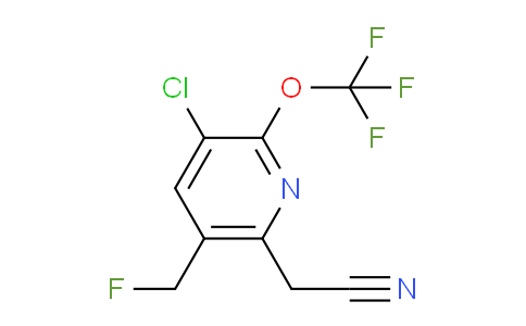AM180105 | 1806250-60-1 | 3-Chloro-5-(fluoromethyl)-2-(trifluoromethoxy)pyridine-6-acetonitrile