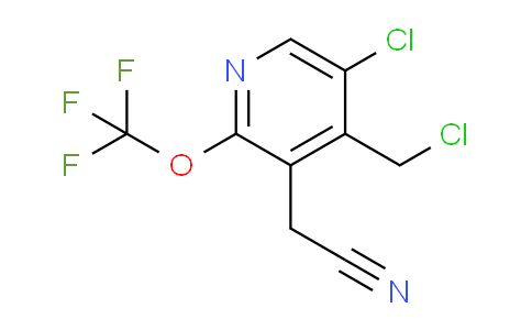 5-Chloro-4-(chloromethyl)-2-(trifluoromethoxy)pyridine-3-acetonitrile