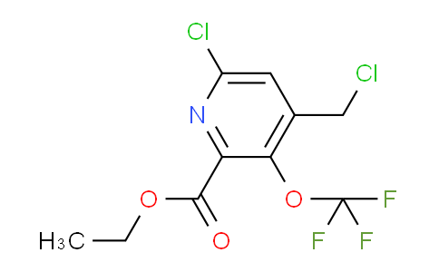 Ethyl 6-chloro-4-(chloromethyl)-3-(trifluoromethoxy)pyridine-2-carboxylate