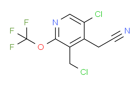 5-Chloro-3-(chloromethyl)-2-(trifluoromethoxy)pyridine-4-acetonitrile