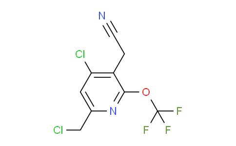 4-Chloro-6-(chloromethyl)-2-(trifluoromethoxy)pyridine-3-acetonitrile
