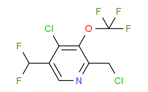 4-Chloro-2-(chloromethyl)-5-(difluoromethyl)-3-(trifluoromethoxy)pyridine