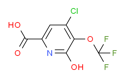 4-Chloro-2-hydroxy-3-(trifluoromethoxy)pyridine-6-carboxylic acid