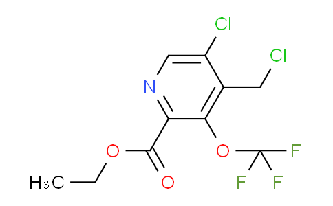 Ethyl 5-chloro-4-(chloromethyl)-3-(trifluoromethoxy)pyridine-2-carboxylate