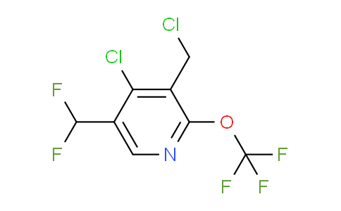 4-Chloro-3-(chloromethyl)-5-(difluoromethyl)-2-(trifluoromethoxy)pyridine