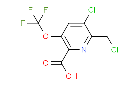 3-Chloro-2-(chloromethyl)-5-(trifluoromethoxy)pyridine-6-carboxylic acid