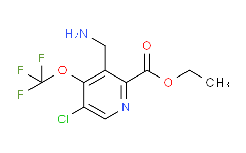 Ethyl 3-(aminomethyl)-5-chloro-4-(trifluoromethoxy)pyridine-2-carboxylate