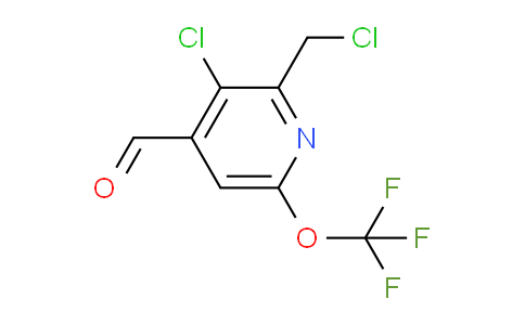 AM180281 | 1804705-15-4 | 3-Chloro-2-(chloromethyl)-6-(trifluoromethoxy)pyridine-4-carboxaldehyde
