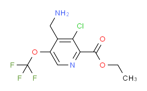 Ethyl 4-(aminomethyl)-3-chloro-5-(trifluoromethoxy)pyridine-2-carboxylate