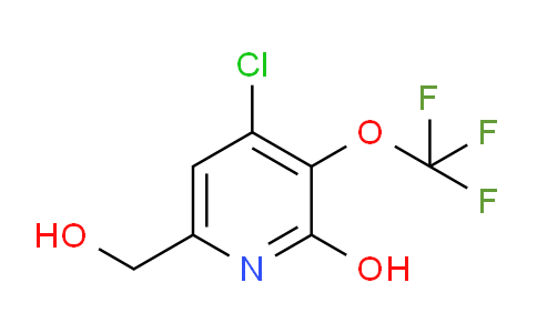 4-Chloro-2-hydroxy-3-(trifluoromethoxy)pyridine-6-methanol